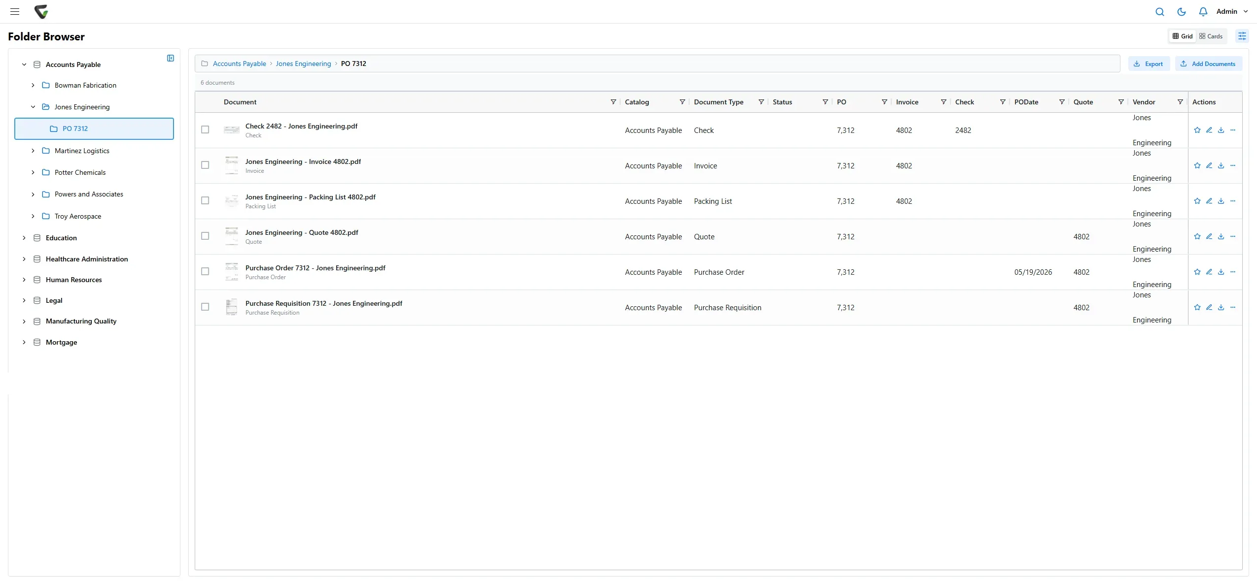 Content Central 7.6 - Folder Browser